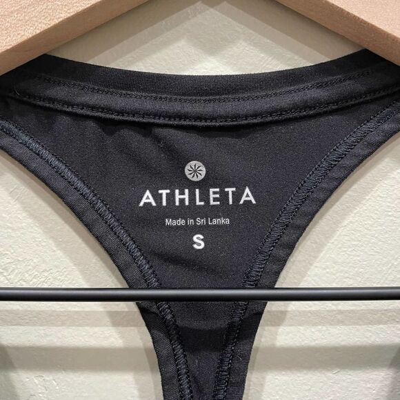 Athleta Black Racerback Tank Top - Size: Small - Picture 3 of 8